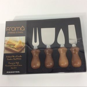 Froma By Prodyne Cheese Knives Set Of 4 European Style Stainless Steel Gourmet
